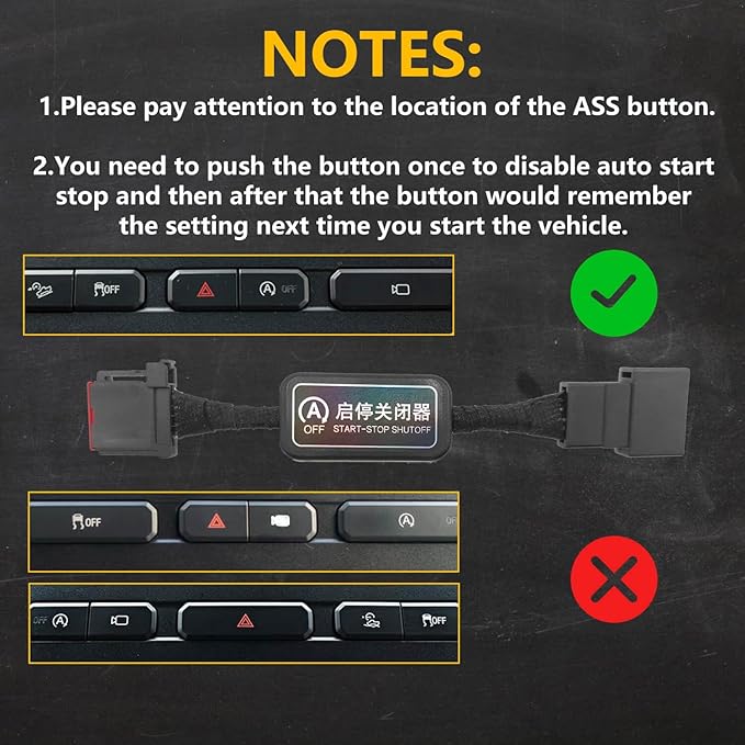 Auto Start Stop Eliminator for 2015-2020 Ford F-150, Engine Start-Stop System Bypass, Automatic Stop-Start Canceller, Auto Shutoff Cable Harness