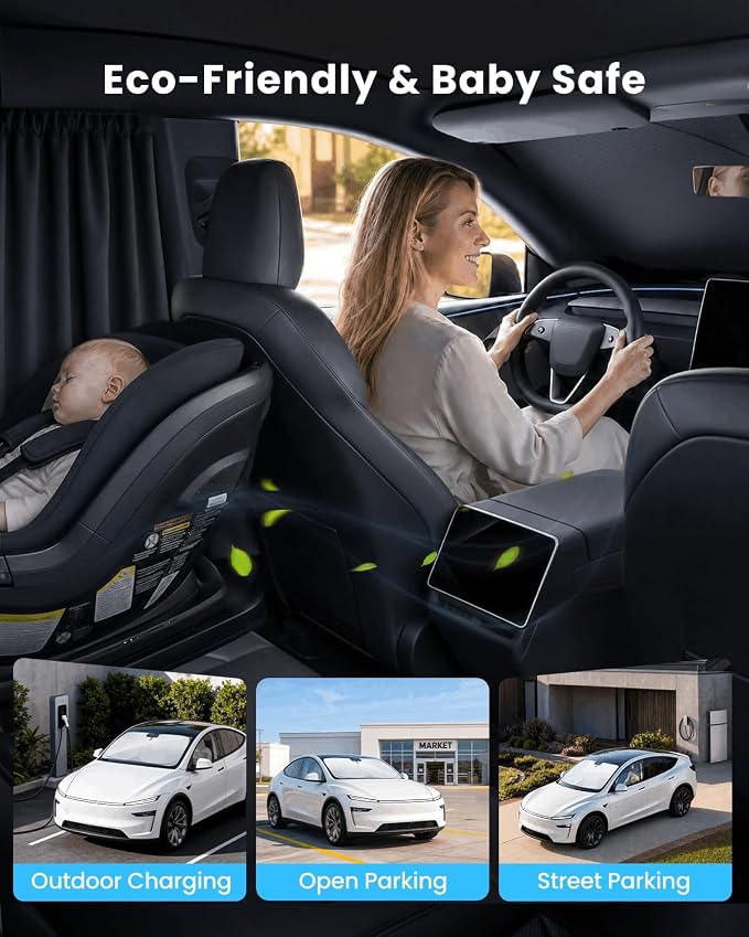 REEVAA 2026 3rd Pro Windshield Sunshade for 2015-2025 Ford Transit | Dual-Layer Heat & Sun Defense, OEM Design | Foldable Sun Shade Car Accessories with Storage Bag