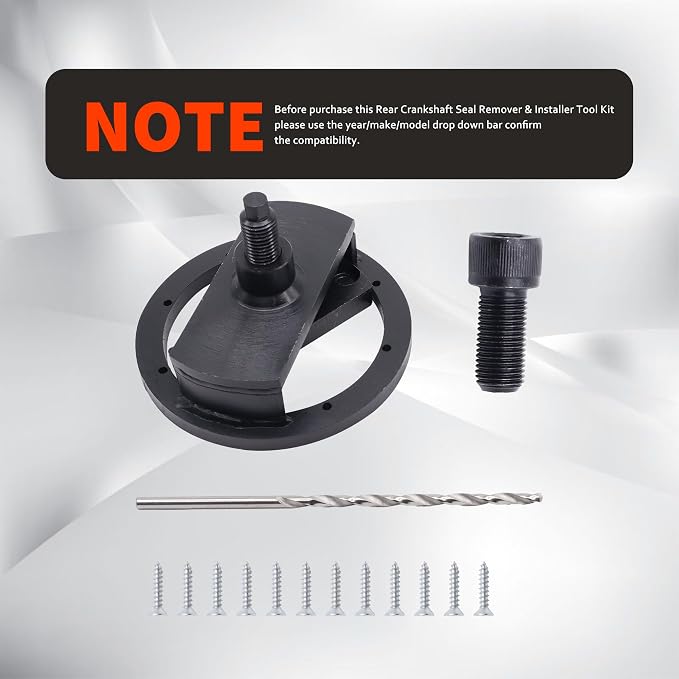 HiSport 3164660 Rear Crankshaft Seal Remover & Installer Tool Kit Compatible with Cummins 1989-2016 4BT 3.9L B Series 5.9L ISB 5.9L 6.7L QSB 5.9L 6.7L Paccar Engines PX-6, Works with Seals 3934486