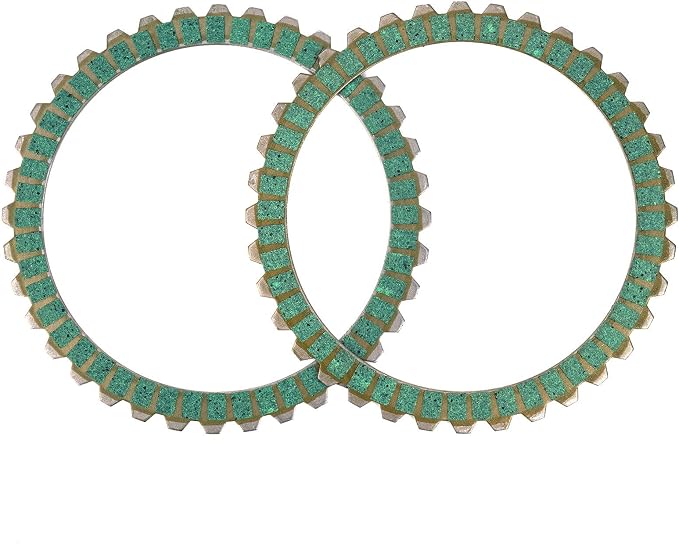 AHL Motorcycle Green Clutch Plates For Harley XL883 2004-2008 XL1200 1200X48 SPORTSTER 1991-2011; Bad Boy FXSTSB Dyna Glide Electra OEM:37911-90 307-30-10011 8146-0100