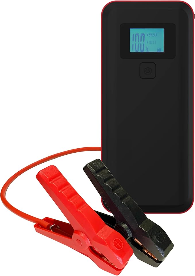 Schumacher Electric 2000 Peak Amp 12V Portable Lithium Car Battery Jump Starter & Power Pack - Lithium Ion Jump Box - with USB Charging & LED Emergency Light - SL1642