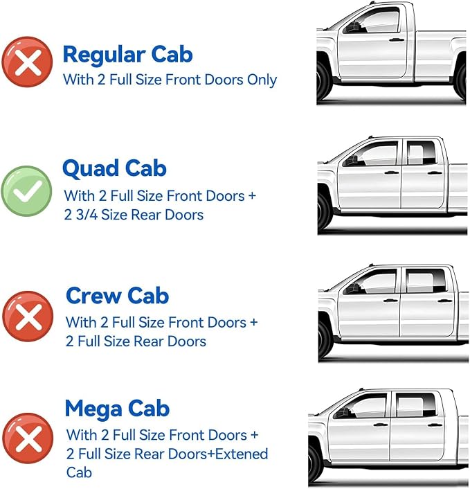 Window Visors Rain Guards for 2002-2008 Dodge Ram 1500 Quad Cab/Extended Cab, Window Vent Wind Deflectors Visors Shades for 03-09 Dodge Ram 2500 3500 Extended Cab