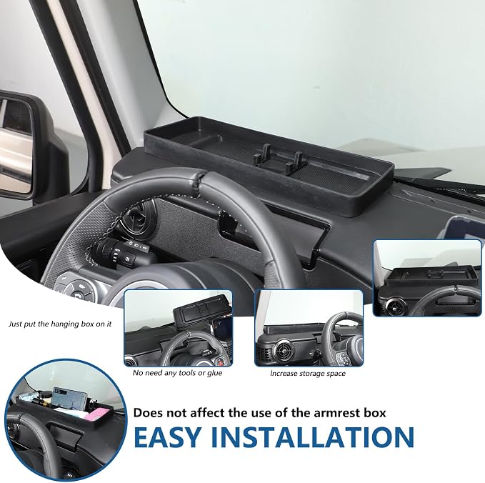 Car Center Console Dashboard Storage Tray Compatible with Ineos Grenadier 2020-2024 Non-Slip Dashboard Storage Tray Interior Storage Box Car Silicone Storage Tray