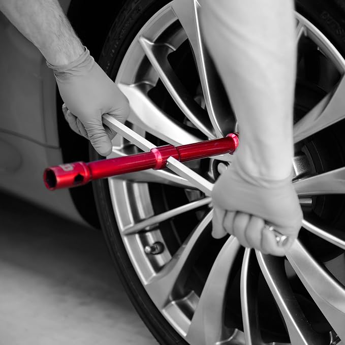 GTE TOOLS - LugStrong 26" Universal Compact Lug Wrench Set, Super-Strong Tire Iron & Lug Nut Remover - 2x more torque! Never Get Stuck on the road again! 2-PACK