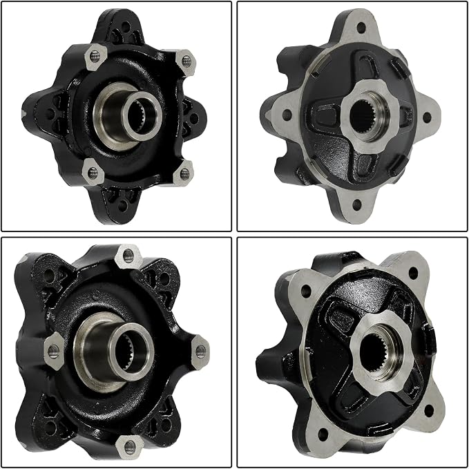 waltyotur Front Wheel Hub Brake Disc Stud Kit Replacement for Polaris ACE RZR 570 500 800 900 Replacement for 5137127-067 5137659-067 5137539-067