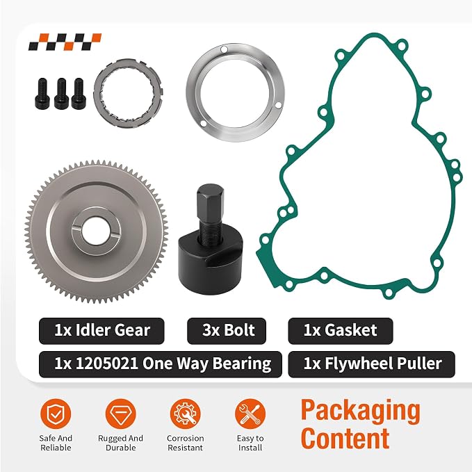 Flywheel Puller & Starter Clutch Idler Gear One Way Bearing kit for Polaris RZR Ranger General XP 4 S Pro Turbo Trail 900 1000 RS1 2015-2023