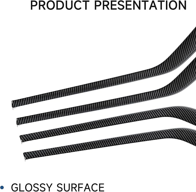 Youtaiche 4PCS ABS Carbon Fiber Car Door Panel Trim Cover for 2023 2024 2025 2026 Chevy Colorado/GMC Canyon Sticker Accessories
