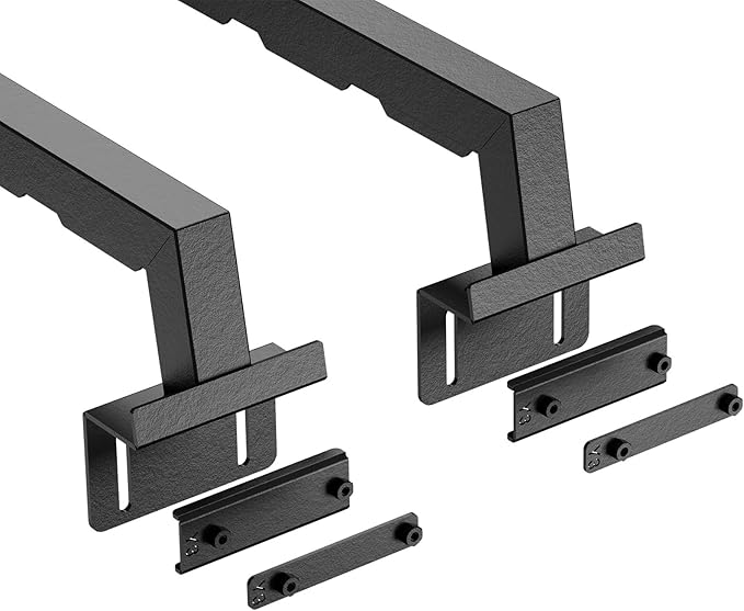 YZONA Truck Bed Rack with 2 Cross Bars Cargo Carrier Truck Rack Compatible with Silverado/Sierra/Ram/Ford F-Series/Tacoma/Tundra/Titan/Frontier/Colorado/Canyon/Gladiator JT, Ladder Cargo Rack