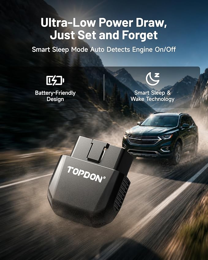 TOPDON AFM/DFM Disabler for V6 V8 GM, OBD2 AFM Disabler Device | for Chevy Silverado GMC Sierra Yukon Cadillac Escalade, Prevents Cylinder Deactivation, Active Fuel Management Disabler