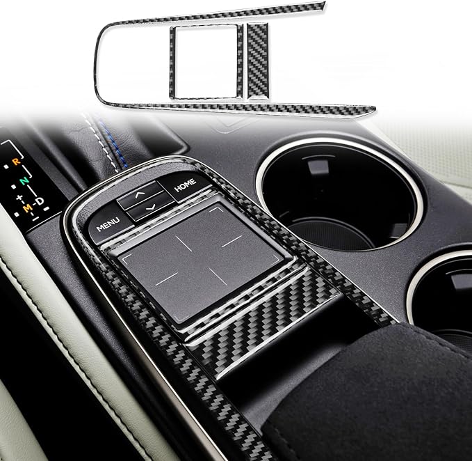 Soft Carbon Fiber Car Interior Shift Console 3/Piece Decorative Sticker for Lexus RC300 350 200T 15-24 Carbon Fiber Interior Accessories