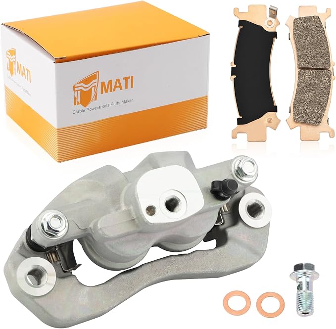 M MATI Front Right Disc Brake Caliper & Sintered Pads Kit for Honda Pioneer 1000 Talon 1000 1000X 1000R SXS1000 2016-2023 45250-HL4-A01