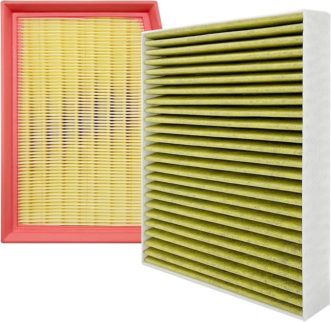 Cabin and Engine Air Filter Fits for 2024 2025 2026 Trax, 2021-2026 Trailblazer, 2020-2026 Encore GX, 2024-2026 Envista, Fits CF11966, CA12814, 42712666, JM966, JM2666
