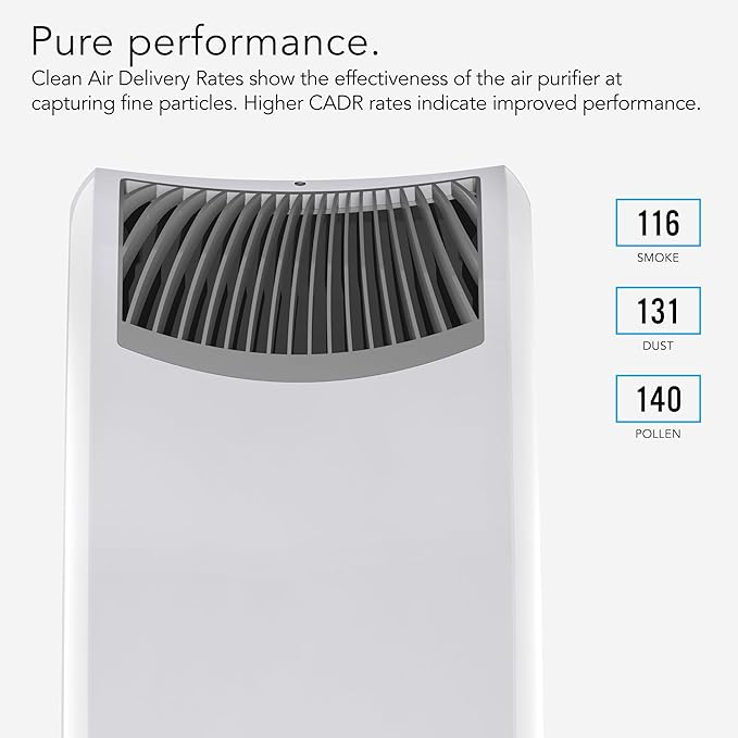 Vornado AC550 Air Purifier with True HEPA Filter, Captures Allergens, Smoke, Odors, Pollen, Dust, Pet Dander