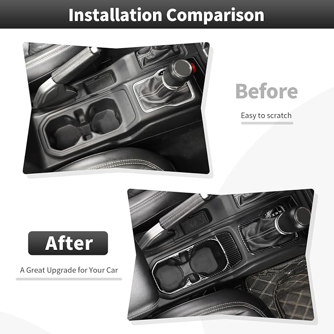 23PCS Full Set Interior Decor Trim Kits Fit for 2018-2023 Jeep Wrangler JL JLU & Gladiator JT 4Door Dashboard Cup Holder Headlight Switch Gear Shift Roof Speaker Map Light Inner Door Bowl Trim