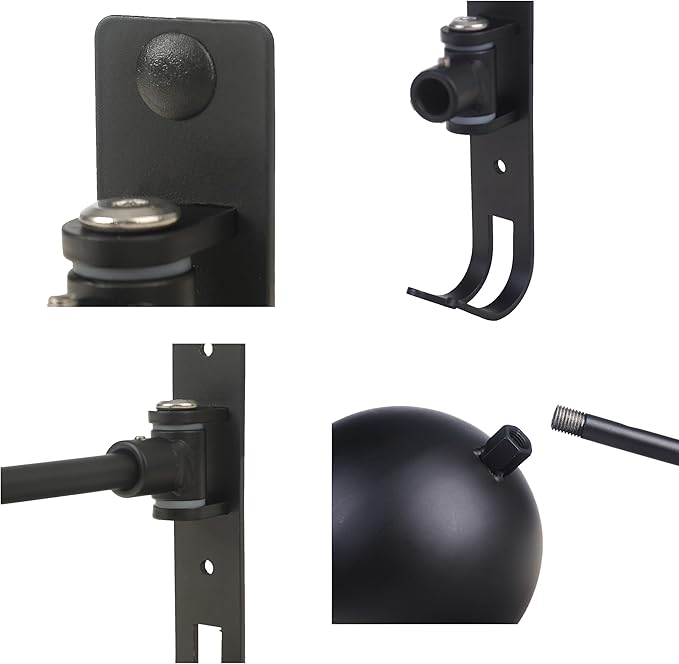 Helmet Storage Wall Mounted, Helmet Rack with 2 Hooks Helmet Hanger for Motorcycle, Bikes, Coats, Hats, ATV, Baseball, Football, Rugby Helmets