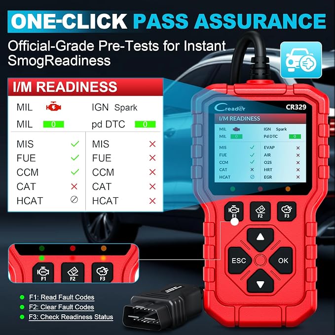 LAUNCH CR329 OBD2 Scanner Diagnostic Tool, Universal Car Check Engine Light Code Reader Read Clear Error Codes, OBDII Auto Scan Tool Live Data Battery Test Engine Analyzer for 1996-2026 All Vehicles