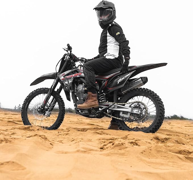 ILM Dual Sport Adventure Motorcycle Helmet with Pinlock Compatible Sun Visor Snowmobile ATV Dirt Bike Off Road Casco Model WS902 (Carbon Fiber, S)