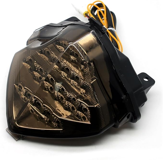MZS Motorcycle Tail Light LED Integrated Turn Signal Blinker Smoke Compatible with YZF R1 YZF-R1 RN12 2004 2005 2006