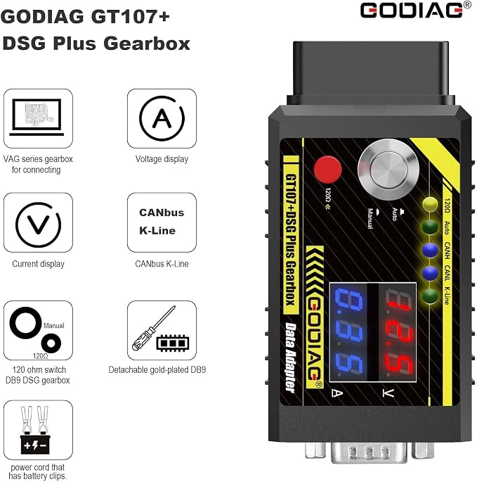 GODIAG GT107+ DSG Plus Gear-Box Data Adapter for DQ250, DQ200, VL381, VL300, DQ500, DL501