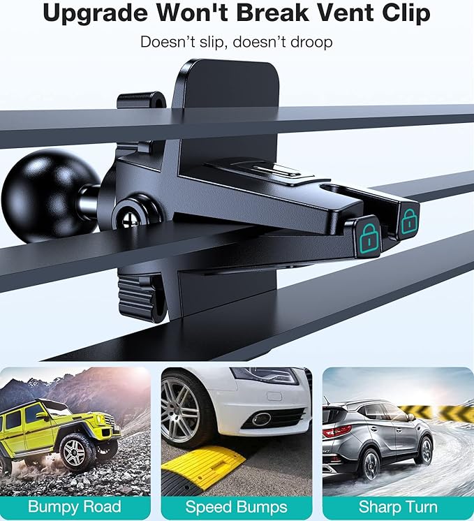 VICSEED [No.1 Powerful Suction] [Rally Racing-Grade Stability] Phone Holders for Your Car 2026 Upgraded Car Phone Holder Mount Truck Stand for Dashboard Windshield Vent for iPhone Samsung All Phones