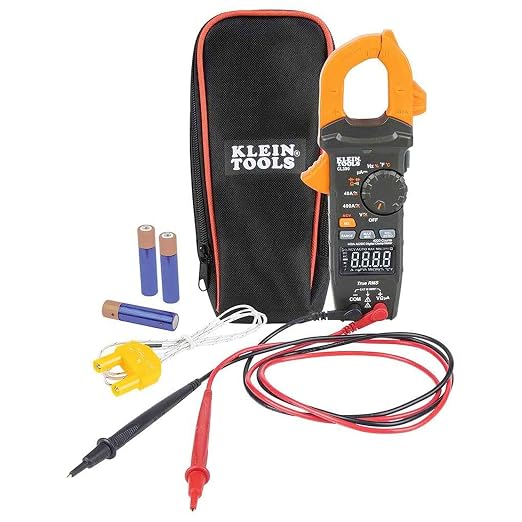 Klein Tools Digital Clamp Meter Bundle with Line Splitter