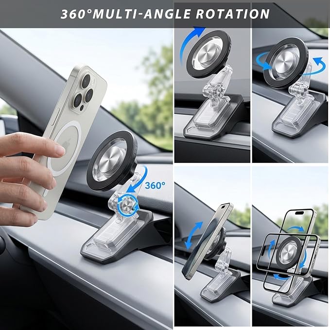Tesla Model 3/Y Accessories Car Seat Back Hooks and Magnetic Car Phone Holder