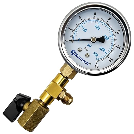 ZKTOOL General Automobile Shock Absorber Test Tool, Air Suspension Leak Detector, Automotive Air Shock Absorber, Pressure Leak Detector Tool, Suspension Leak Test Tool, Air Damper Leak Detector.