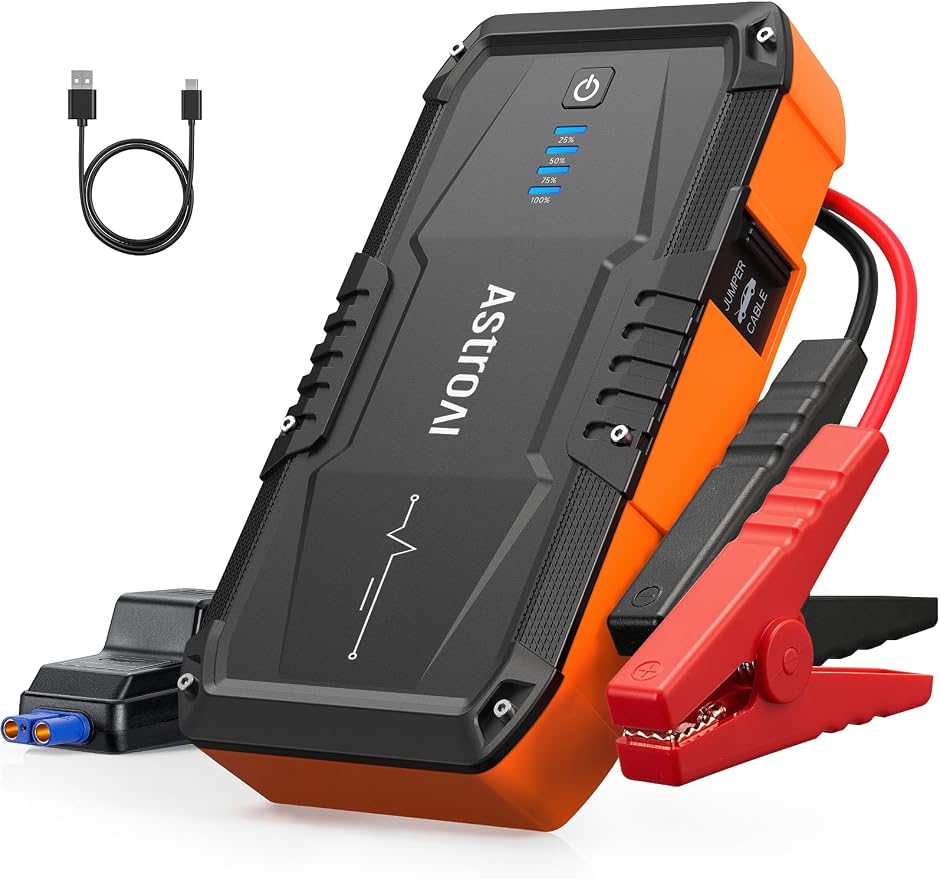 AstroAI S8 Car Battery Jump Starter with Car Battery Tester