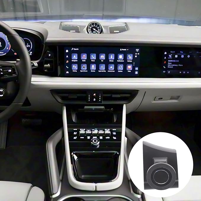 TOYCIDFG Magnetic Phone Holder Compatible with Porsche Cayenne 2024-2026, Center Console Attached Phone Mounted Accessories
