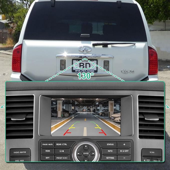 28442-7S110 Rear View Camera Replacement for Infiniti QX56 2004-2010, OE Backup Cam Replaces 284427S110, V38740090, 16606742, IN1960105, 901-19908 by GreenYi