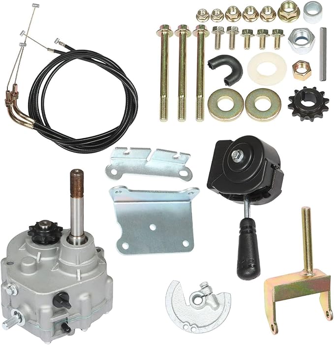 labwork Go Kart Forward Reverse Gearbox Kit Replacement for 2HP-13HP Engine Local 30 Series 2300rpm 4 Stroke Torque Converter 35 Chain Go Karts Accessories 212cc Gearbox