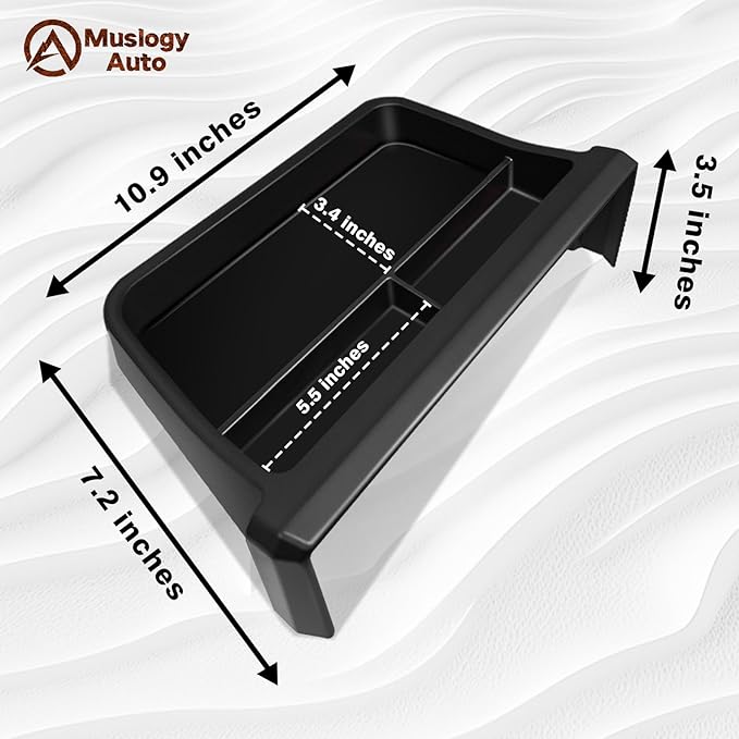 Muslogy Dashboard Storage Box & Console Organizer Compatible with 2024 2025 Tacoma & 2025 4Runner Accessories