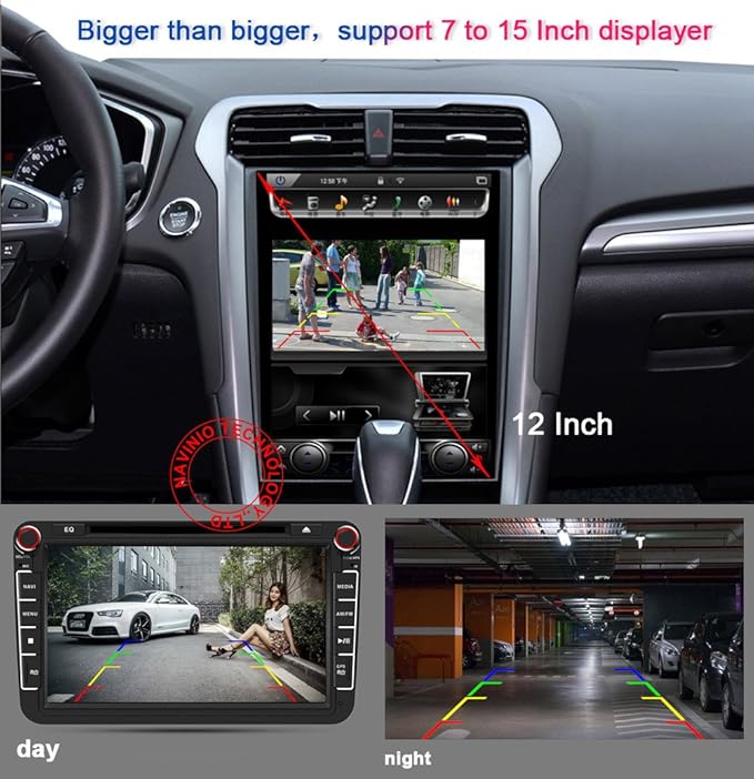 1280p Super Pro Waterproof Backup Camera Color Car Rear View Camera 170 Degree Viewing Angle License Plate with Night Vision for VW Porsche Cayenne Bora Skoda Scirocco Fabia Golf Polo