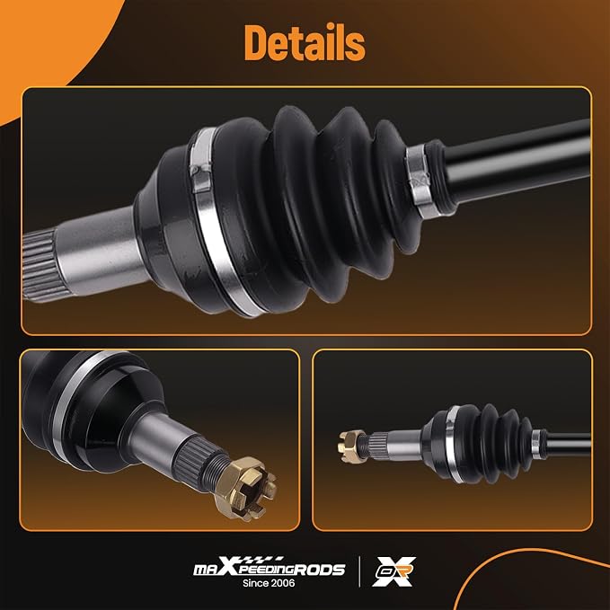 maXpeedingrods CV Axle Shaft Assembly for Arctic Cat 400 450 500 550 650 700 1000 Thunder Cat 2004-2014, Rear Left and Right Side 1502-938, 0502-811