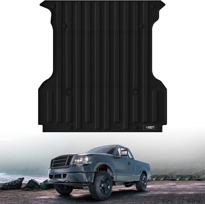 LASFIT 5.5FT Bed Mat Fit for Ford F-150 2004-2014 | Lincoln Mark LT 2006-2008 67" Truck Bed Box All Weather Protector TPE Durable Bed Liner Non-Slip Easy Clean-Not Fit for Drop in Bedlienr