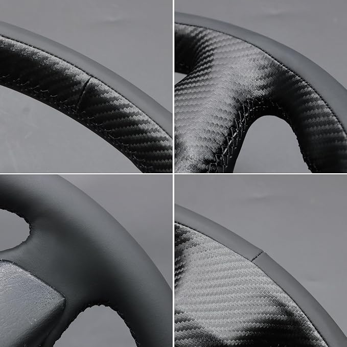 MEWANT Hand Stitch Steering Wheel Cover for Toyota RAV4 1998-2003 / Celica 1999-2006 / Corolla 2003-2008 / Matrix 2002-2008 / MR2 1999-2007 / Supra/Caldina, Custom Fit DIY Wrap Interior Accessories