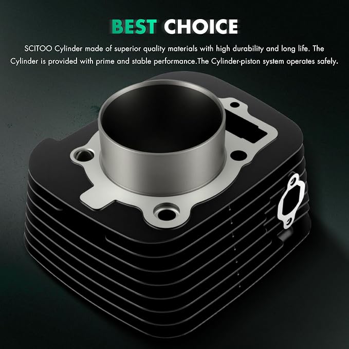 SCITOO Cylinder Piston Gasket Top end Kit fit for 2000-2012 for Yamaha for Big Bear 400, for 1993-1999 for Yamaha for Kodiak 400, 4GB-11610-00-00 42Y-11610-00-00 42Y-11610-01-00 51Y-11633-00-00