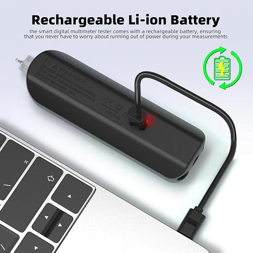 BSIDE Smart Digital Multimeter Tester Rechargeable Electrical Voltmeter Capacitance Diode Continuity Resistance Live Check AC DC Voltage Tester