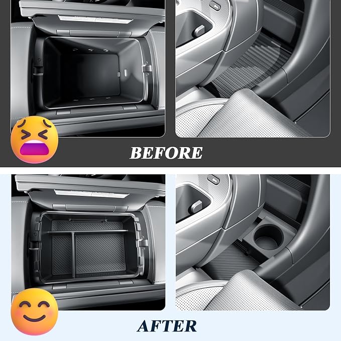 BIBIBO 3Packs for 2026 Hyundai Palisade Center Console Organizer 2026 Hyundai Palisade Calligraphy Console Armrest Tray & Lower Center Console Organizer 2026 Palisade Calligraphy Console Insert Tray