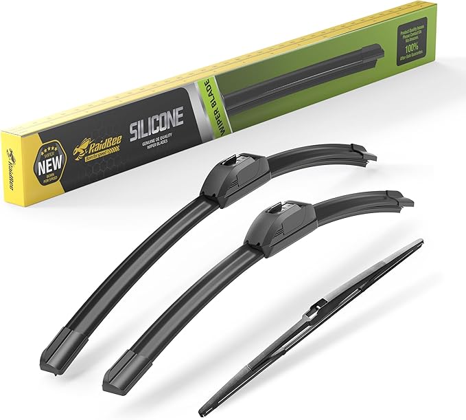 Raidbee® Silicone Windshield Wiper blades 3 pack Replacement for LEXUS RX350 2010-2015 LEXUS RX450h 2010-2015 All-Season Silicone Windshield Wipers 26" 22" 16"