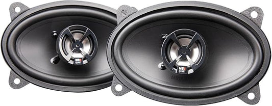 MB Quart 4x6" 2 Way Car Audio Coaxial Speakers with Polypropylene Cones & Butyl Rubber Surrounds for Enhanced Quality, 180W Peak Power, 88 dB, Pair