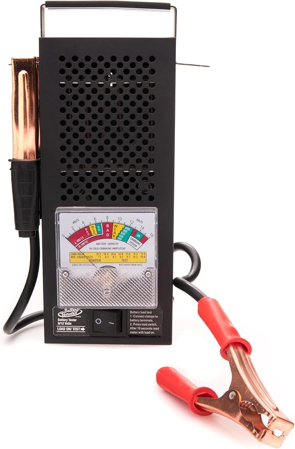 Battery Tender Battery Load Tester 12 Volt at 100 Amps / 6 Volt at 50 Amps Battery Tester - Test Battery Load for 12V or 6V Batteries - Battery Health Checker, Check Starter Motor Draw - 026-0020
