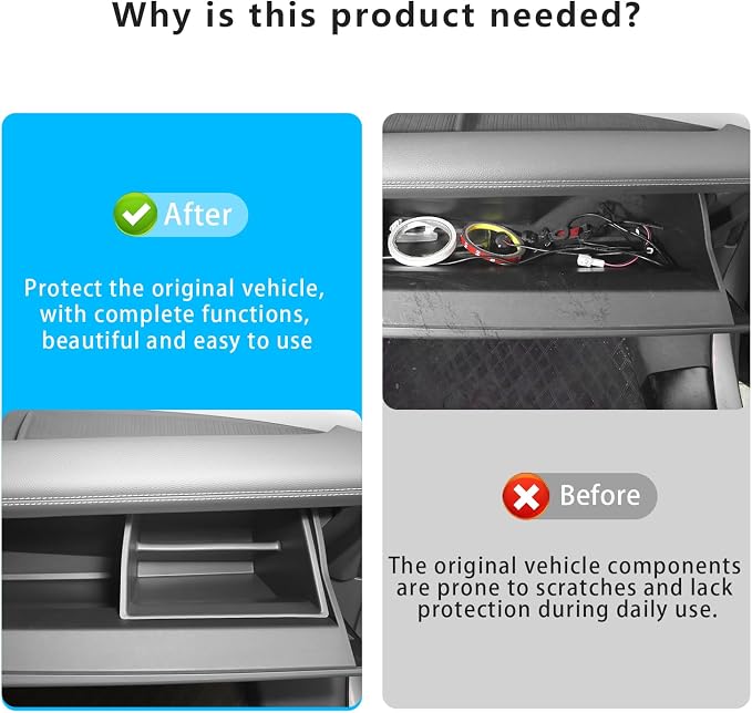 Glove Box Organizer for Toyota Sienna 2021-2026 Glove Box Organizer Silicone Passenger Side Storage Box Increase Storage Space for Sienna Accessories Center Console