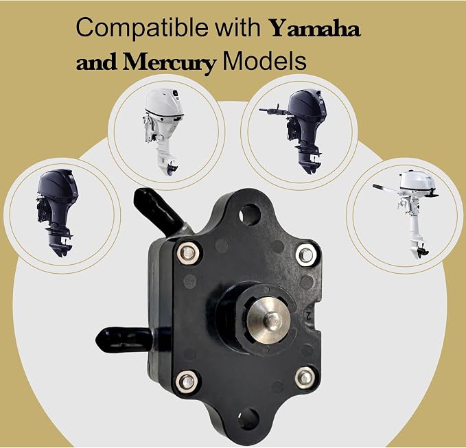 Fuel Pump Replacement for Yamaha 9.9 HP 15 HP 4-Stroke Outboard Fits Engines 66M-24410-10 66M-24410-11 66M-24410-00 66M2441011 for Sierra 18-35302 for Mallory 9-35302