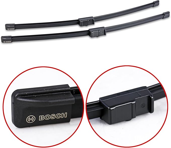 BOSCH A925S / 3397118925 AeroTwin OE Replacement Wiper Blades Driver & Passenger Side - Set of 2 (21" & 21") Side Lock 22mm