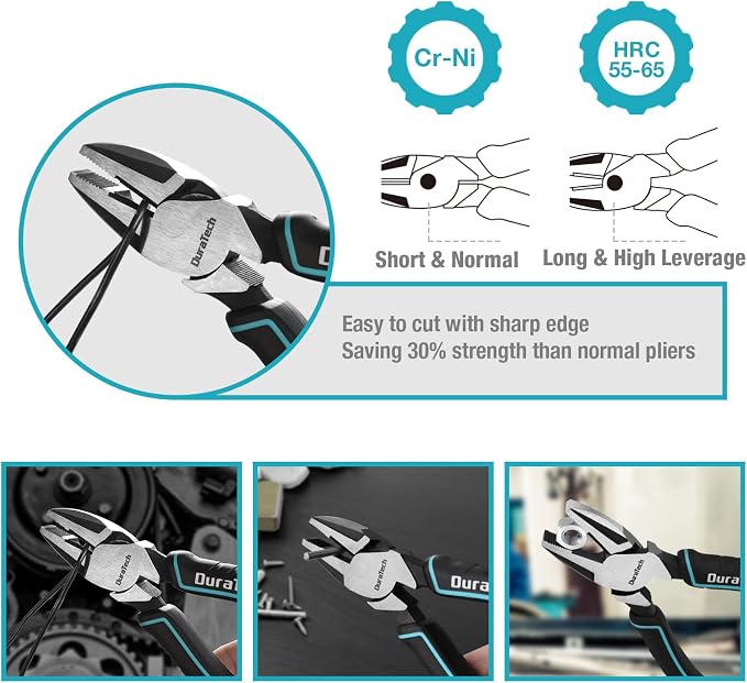 DURATECH 7-Piece Pliers Set & 12-Piece Magnetic Screwdriver Set