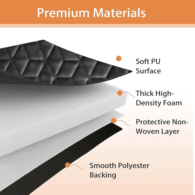Upgraded Rolling Creeper Mat for Mechanics, 60 x 28 in Padded Automotive Work Mat for Cars, SUVs & Pickup Trucks, Black