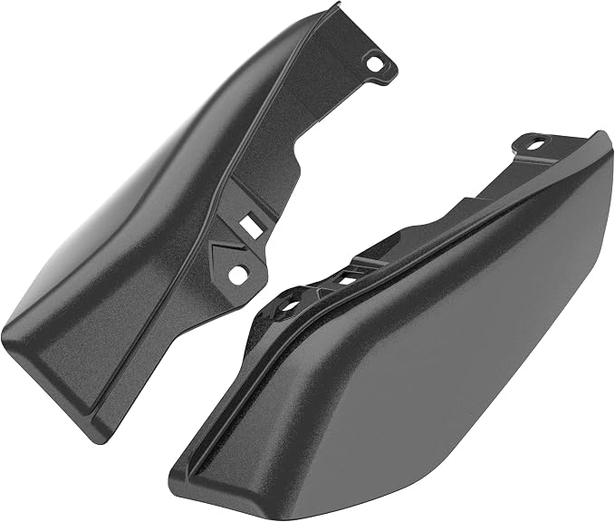 Color - Matched Mid Frame Air Deflectors Heat Shield, Perfectly Fit for Harley Touring Models 2009-2026 Black Quartz