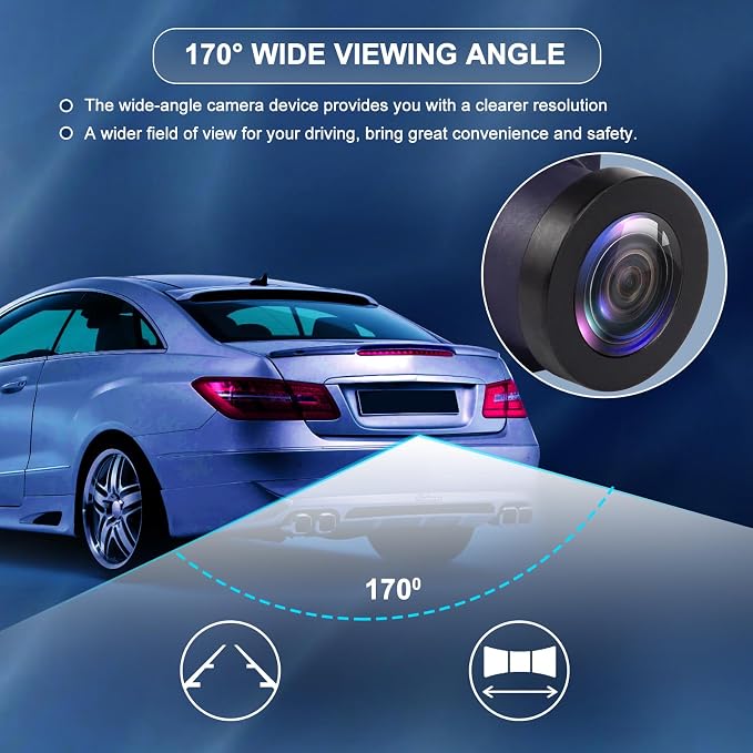 Rear View Backup Camera Replacement for Lincoln MKC 2015 2016 2017 2018 2019 2.0L L4 / 2.3L L4 Back Up Camera Replaces OE EJ7Z-19G490-A EJ7Z19G490A