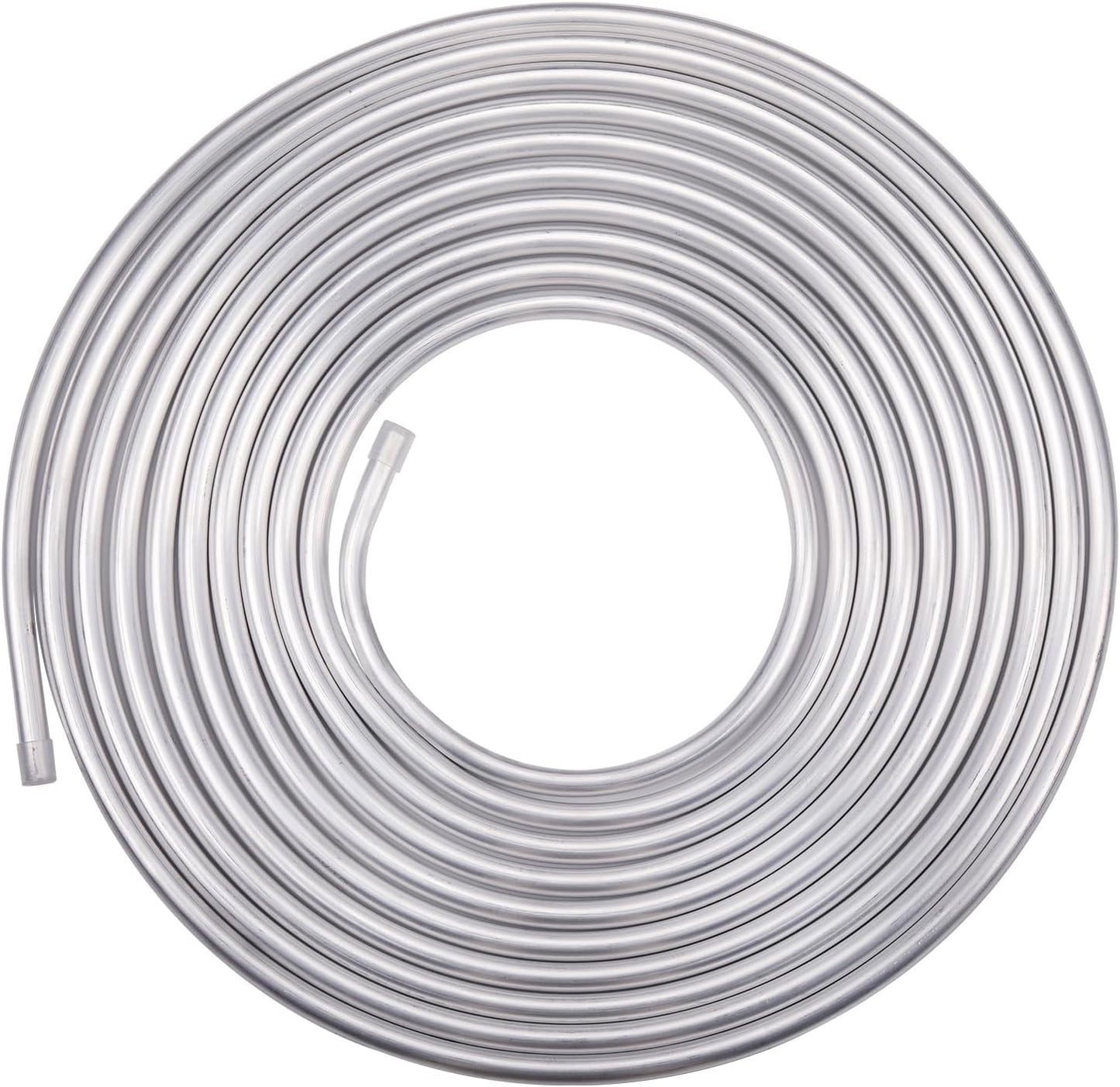 3/8" OD Aluminum Hard Fuel Line Hardline Tube Tubing Coil 10 Feet Roll